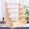 Estante de Exhibición de Almacenamiento de Madera de Múltiples Niveles Spot Estante Decorativo para Macetas Estante de Almacenamiento Hecho a Mano para Sala de Estar Estante de Madera para Joyería