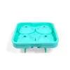 Forma de Gelo Diamante 4 Peças Mais Vendida Transfronteiriça Silicone de Grau Alimentício Caixa de Gelo Filme de Cubos de Gelo de Frutas de Verão