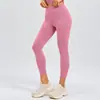 Pantalones Largos Deportivos de Running para Fitness Sexy de Melocotón, Levantamiento de Glúteos, Cintura Alta, Adelgazantes, Elásticos Ajustados, Pantalones de Pilates Yoga para Mujer