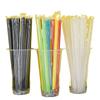 Pajitas Desechables Empaquetadas Individualmente para Bebidas, Té de Leche, Pajitas de Plástico Gruesas y Delgadas, Pajitas Transparentes de Colores, Paquete Individual