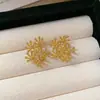 Pendientes de Borla de Uva de Flor de Aguja Plateada Estilo Bosque Tachuelas de Moda Pendientes de Lujo Ligero de Gama Alta con Sentido de Diseño Nicho