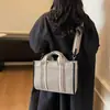 Bolso de Moda de Gran Capacidad para Mujer 2026 Nuevo Modelo para el Trabajo y los Viajes Diarios Bolso Tote de Lona con Correa Ancha Bolso Tote de Hombro Único Cruzado