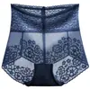 Pantaletas de encaje de cintura alta para realzar el trasero para mujer, Faja moldeadora para control de abdomen y cintura para posparto, Control fuerte del abdomen, Estilo delgado de verano