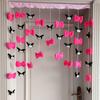 Lindo Lazo Kulomi Decoración para el Hogar Cortina de Puerta para Habitación de Niños Cortina de Puerta para Habitación Dormitorio Cortina Colgante sin Perforaciones