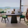 Mesa de comedor de madera maciza estilo vintage, mesa cuadrada, mesa redonda, mesa de centro, madera de fresno con diseño en relieve, diseño minimalista para espacios pequeños, mesa de comedor, mesa de café
