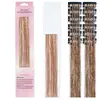 Extensões de Cabelo Invisíveis Conjunto de Seis Peças Presilhas BB Tinsel Laser Colorido para Cabelo em Caixa Colorida [Processamento Personalizado]