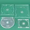 Bandeja de DVD PS Alta Transparencia Disco de CD Transparente VCD Bandeja Interior Cuadrada Almacenamiento de Discos Múltiples Caja de DVD Caja de Discos