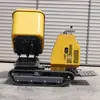 Volquete Hidráulico Giratorio de 90 Grados con Descarga Automática Carro de Descarga Giratorio Pequeño Volquete de Orugas para Obra Exportable