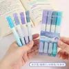 Pluma Fluorescente de Color Degradado Colorida de Alto Valor Colorida Marca Clave Pluma Marcadora para Estudiantes Protección Ocular Marcador de Alta Capacidad