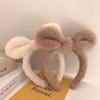 Xingdelu misma diadema de orejas de conejo Corea del Sur celebridad de Internet linda muñeca de dibujos animados pasador diadema cara de felpa lavado al por mayor