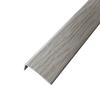 Tira de borde en ángulo recto en forma de L de aleación de aluminio Tira de presión para borde de suelo de madera Tira de borde para azulejo cerámico en forma de 7 Línea decorativa con veta de madera