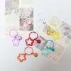 Llavero de campana de pentagrama colorido estilo Ins, colgante acrílico, lindo y creativo, accesorio pequeño para bolso para niñas