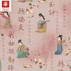 Algodão Estampado Feminino Figura Estilo Nacional Vestido Antigo Lenço Vestido Camisa Tecido Hanfu em estoque