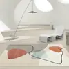 Alfombra Japonesa para Sala de Estar Estilo Wabi-Sabi, Antideslizante y Resistente a Manchas, Felpudo de Terciopelo de Cristal, Alfombra Imitación Sisal