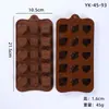 Molde de Silicone para Chocolate Desenho Animado Multiestilo Transfronteiriço Números e Letras Molde de Assar DIY Molde para Fudge Cubo de Gelo