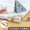 Clip de Triángulo Estilo Ins Papelería Clip de Oficina para Organizar Documentos, Clip de PP con Borde en Ángulo Recto, Clip para Recibos al por Mayor