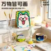 Caja de Ámbar de Cristal de Color Verdadero Marcador Acrílico de Punta Suave que No Mancha Apilable para Niños Estudiantes Arte Pintura Set de Lápices de Colores
