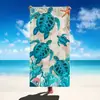 Nova toalha de praia de microfibra com estampa de tartaruga, best-seller da Amazon, absorvente, secagem rápida, resistente à areia