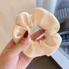 Scrunchie de Alta Qualidade Estilo Coreano para Mulheres, Elástico de Cabelo com Laço de Tecido da Moda, Acessório de Cabelo Corda para Coque Doce e Fofo