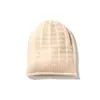 Cashmere 2026 Outono/Inverno Novo Chapéu de Malha de Alta Qualidade para Mulheres, Cobertura de Orelha Xadrez Quente para Uso Externo, Turbante de Malha Casual