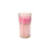 100 Cepillos para Pestañas Varilla de Cristal Cepillo para Pestañas de Injerto Cabezal de Cepillo de Nylon Flexible Hermoso y Práctico