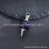 Suministro Directo de Fábrica Colgante de Piedra Natural Amatista Cristal Rosa Columna Hexagonal de Punta Única Collar Colgante Redondo de Cristal de Piedra Natural