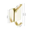 Ganchos de Acero Inoxidable para Cocina y Baño, Ganchos Adhesivos, Fuertes, Sin Taladro, Ganchos Individuales Sin Marca, Ganchos para Abrigos, Ganchos Metálicos para Abrigos y Sombreros para Detrás de la Puerta