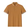 Camisa Polo de Manga Corta para Hombre, Estilo Delgado de Verano, Moderna, Versátil, Cómoda, Casual, de Gama Alta, Camiseta Top con Cuello Ajustado