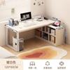 Estante de mesa de canto Mesa de computador integrada em forma de L Estudante Mesa de escrita em casa Mesa de canto Mesa de escritório Mesa de quarto