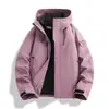 Modelo Nuevo 2026 Chaqueta de Senderismo 3 en 1 Cortavientos Impermeable Estilo Dopamina