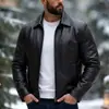 Primavera/Otoño 2025 Nuevo para Hombre Color Sólido Corte Delgado Moderno Solapa Casual Versátil Suministro Transfronterizo Amazon