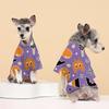 Ropa nueva para mascotas transfronteriza Halloween estampado gato perro camiseta perro mediano y pequeño Primavera y Otoño casual ropa de dos patas
