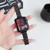 Adequado para Apple 5678910 Sete Pulseira de Relógio de Metal Cintura Pequena Samsung Huawei Fit4 Xiaomi Pulseira de Aço Inoxidável