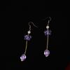 Bolsa de la Suerte de Aretes Florales de Estilo Chino Nuevo, Nuevos Aretes de Gancho Populares, Aretes Niche de Alta Gama, Aretes Únicos, Joyería de Estilo Chino