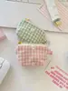 57294 Cartera de Monedas a Cuadros Fresca Bolsa Mini para Lipstick de Mano Cosméticos Bolsa de Cosméticos Bolsa Organizadora de Monedas y Audífonos