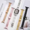 Adequado para Apple Watch com Pulseira Plana de Bambu Inteligente para Cintura Feminina Applewatch/s7/s8 Pulseira