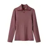 Fabricante transfronterizo de ropa para mujer al por mayor 2026 nuevo suéter de punto mezclado a rayas casual estilo europeo y americano