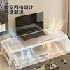Suporte para monitor de computador de mesa, elevador de monitor para escritório, organizador de mesa de escritório com gavetas