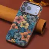 Compatible con iPhone 18 Pro Max, funda de teléfono de carga inalámbrica magnética, cubierta protectora de cuero estilo bordado popular Apple 17