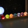 Transfronterizo dedicado a adornos de escritorio de bola de cristal luminosa retro, cuentas de vidrio coloridas, regalo de cumpleaños, decoraciones, luz nocturna
