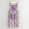 Delantal de Lona Estilo Chino Nuevo para Cocina, Hogar, Comedor, Trabajo, Manga Larga, Adulto, Floristería, Ropa de Trabajo para Hornear, Transpirable y Resistente a la Suciedad