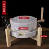 Molino de Piedra Pequeño de Piedra Natural para el Hogar Disco de Molienda de Piedra Natural Máquina Pequeña de Fideos de Arroz y Trigo de Estilo Antiguo Máquina de Leche de Soja Máquina de Fideos de Arroz Hecha a Mano