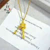 Loja de ouro com ouro de areia francês antigo diamante seis palavras verdadeiro chocalho de carregar pingente de Buda de carregar atacado