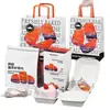 Bolsa para Envasado de Pan, Bolsa de Papel Kraft a Prueba de Aceite, Bolsa para Envasado de Pan Tostado 450g, Envasado de Alimentos, Auto-sellante con Alambre, Engrosada, Impresa