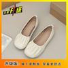 Zapatos Ligero Gorro Cuchara, Zapatos de Abuela para una Pierna, Zapatos Versátiles de Boca Baja con Suela Suave para Mujer, Brisa Suave de Noche Nuevo Estilo 2025