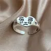 Anillo con Expresión Facial de Corazón Llorando Europeo y Americano Estilo Punk para Mujer Creativo Estado de Ánimo Lloroso Anillo para Dedo de Hombres y Mujeres Transfronterizo