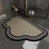 Alfombra de Piso para Baño, Antideslizante, Absorbente de Agua, Felpudo para Entrada de Inodoro, Alfombra Resistente a la Suciedad, Tierra de Diatomeas
