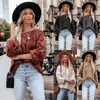 Otoño e Invierno 2025 Transfronterizo Amazon Nuevo Estilo Callejero Europeo y Americano Cuello de Una Sola Línea Suéter Retorcido Holgado Talla Grande para Mujer