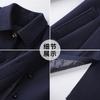 Casaco de lã espesso de comprimento médio feminino moda outono e inverno alto senso recepção de hotel profissional casaco de lã