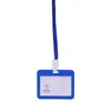 Juego de tarjetas tarjeta de trabajo insignia de doble cara cuerda para colgar tarjeta de exposición tarjeta de trabajo etiqueta de control de acceso para autobús etiqueta de empleado